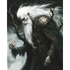 Mythical Wizard with White Hair