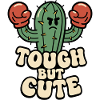 Strong cactus with boxer gloves