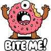 Donut-Monster mit Monsterblick