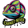 Neon Chameleon Change Never
