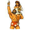 Celebratory Wrestling Duo Design