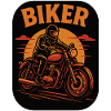 Biker stilvolle Motorradfahrer Illustration