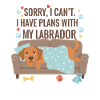 Labrador Couch Blanket Motif