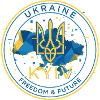 Ukrainian Emblem with Flag Map
