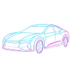 Neon Artform Car