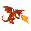 Fire Breathing Dragon - Illustration