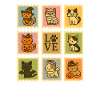Halloween Cats Collection Illustration