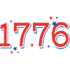 Rot-BlauSterneCelebrationDesign
