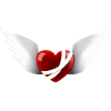 Wounded Heart with Wings