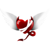 Coeur diable ange Design cadeau
