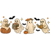 Spooky Bookish Ghosts Halloween Design