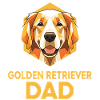 Golden Retriever Dad Polygon Dog