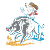 Cowboy Skelet and Boar Adventure
