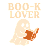 Cute Ghost Book Lover Print