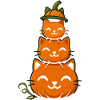 Happy Pumpkin Cat Stack