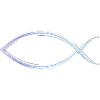 Ichthys - Motif poisson aux lignes élégantes