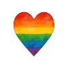 Rainbow Heart Symbol of Diversity