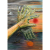 Surreal Twin Hands at Sunset