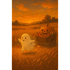 Halloween Ghost in Autumn