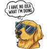 Hilarious Dog with Sunglasses Design