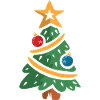 Christmas Tree Cartoon Illustration