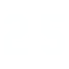 Block Style Sporty Number Design 25