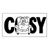 Cosy cat cuddly armchair print