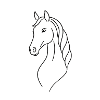 Elegant Silhouette Horse