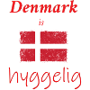 Hygelige Danemark Drapeau Illustration