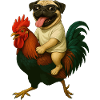 Mops beim Hahnritt