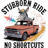 Stubborn Mule on Pickup Run