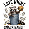 Raccoon Feast in a Trashcan