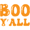 Boo Y'all Halloween T-shirt Design