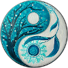 Yin Yang with Tree and Spiral