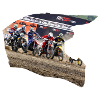 Motocross Helmet coloured design - 1