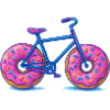 Colourful Doughnut Bicycle Design