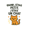 Chat mignon chaton quand j'étais petit