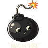 Kawaii Exploding Bomb Comic Design