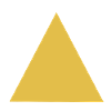 Geometric triangle motif in gold