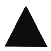 Abstract triangle motif in black