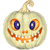 Glowing pumpkin illustration