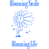 Blooming Smile – Blumengrafik mit Botschaft