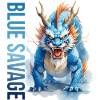 MAJESTÄTISCHER BLAUER DRACHE