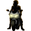 Dämmerung auf der Motorradstrecke