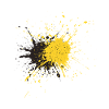 Abstract Goldsplatters Print