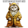 CAT BATHROBE DETERMINING IS MY KEY