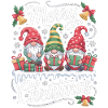 Christmas T-shirt with three gnomes