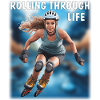 FRAU Rollschuhe ROLLING THROUGH LIFE