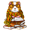 Guinea Pig Reading Books