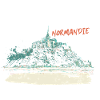 Stylized Mont Saint-Michel